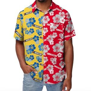 NWT NASCAR Men's Vibrant Floral Button Down Shirt 2XL Men